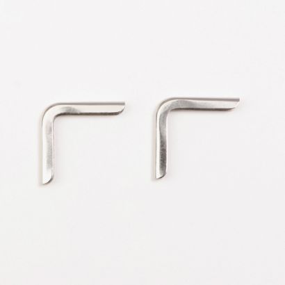 Buchecken Metall C 22 - 23 x 23 mm  | vernickelt 