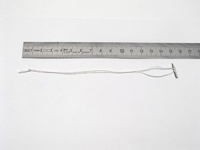 Textilfäden mit Metallsplint 160 mm | weiß 