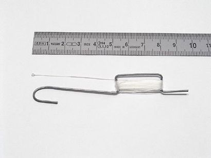 Haken mit Faden transparente Perle | kleiner Haken, 3 m Länge