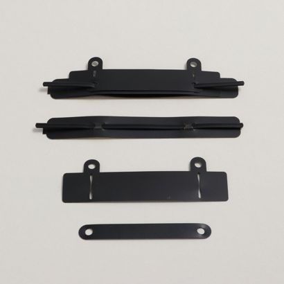 Abheftmechanik selbstklebend, schwarz, 4-teilig, 150 x 20 mm 