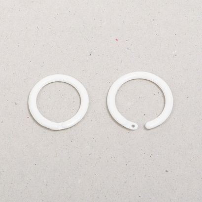 Heftringe 19 mm, Kunststoff weiß 