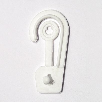 Aufhängehaken, 50 x 26 mm, weiß 