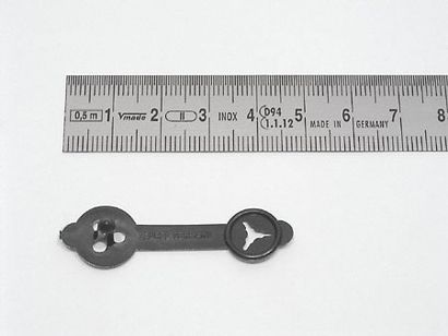 Briefknopf Beta, 30 x 5 mm schwarz 