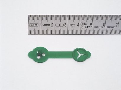 Briefknopf Beta, 30 x 5 mm grün 