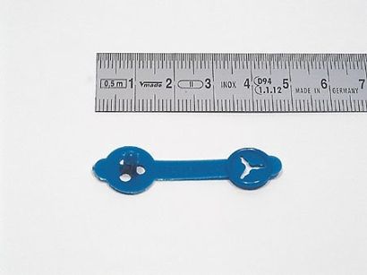 Briefknopf Beta, 30 x 5 mm blau 