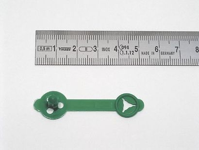 Briefknopf Jota, 36 x 8 mm grün 