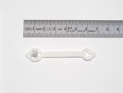 Briefknopf Sigma, 48 x 8 mm weiß