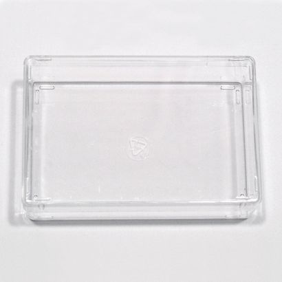 Visitenkartenbox mit Stülpdeckel, glasklar, stapelbar, innen 85 x 55 x 28 mm 