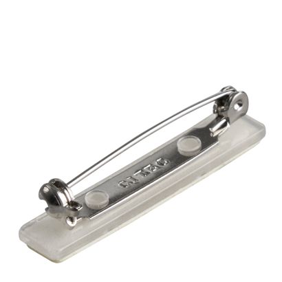 Anstecknadel selbstklebend, Metall, 40 x 8 mm 