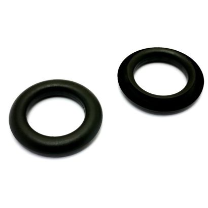 Greiflochringe 23,5 mm, Kunststoff schwarz 