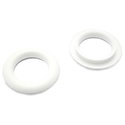 Greiflochringe 23,5 mm, Kunststoff weiß 