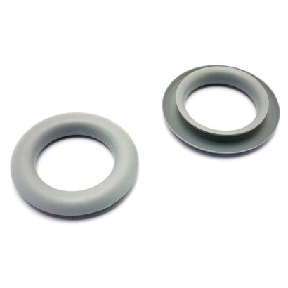 Greiflochringe 23,5 mm, Kunststoff grau 