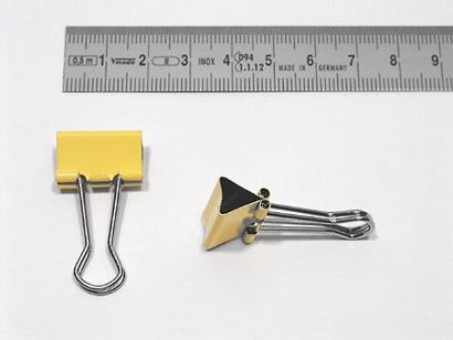 Foldback-Klammern, 19mm gelb 