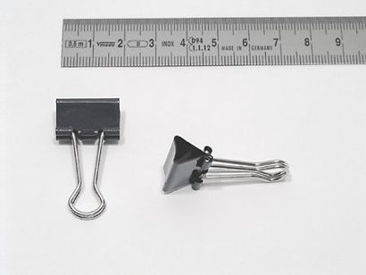 Foldback-Klammern, 19mm blau 