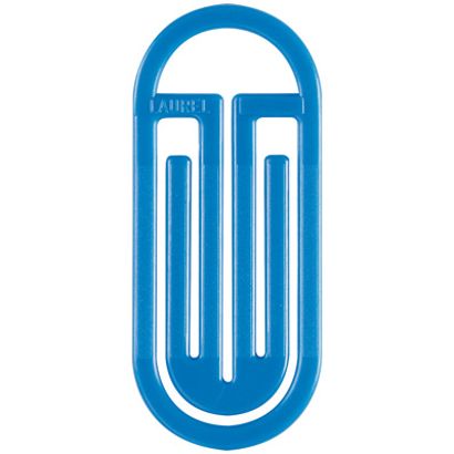 Kunststoff-Büroklammern, Bogen King Klip 50/62 mm blau