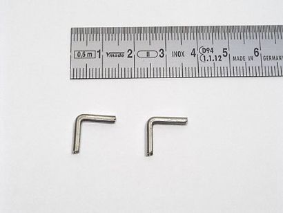 Buchecken Metall T 13/13 - 13 x 13 mm