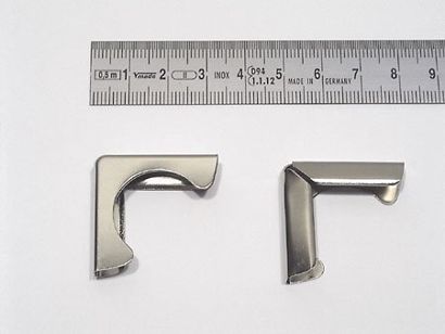 Buchecken Metall PF 31 H5 - 31 x 31 mm  | vernickelt 