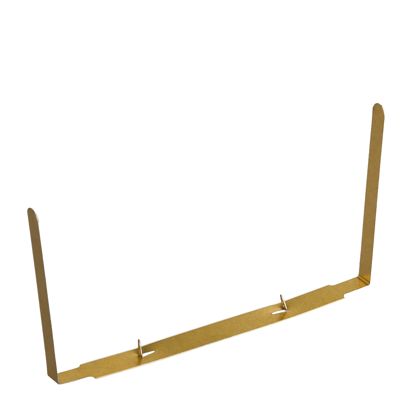 Abheftzungen 165mm, gebogen in U-Form, mit ausgestanzten Spitzen, gold lackiert 
