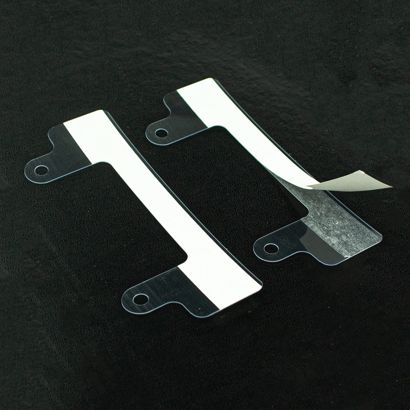 Abheftvorrichtungen 120D mit extralangen Nasen, selbstklebend transparent 