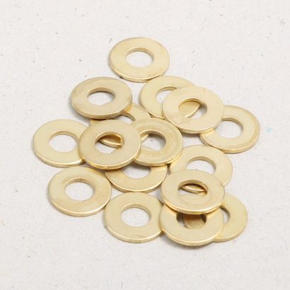 Unterlegscheiben, 5,3 mm innen, 12 mm außen, vermessingt 