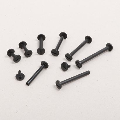 Buchschrauben aus Kunststoff, M4-Gewinde 70 mm | schwarz 