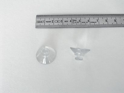 Saugnäpfe mit Knopf 20 mm | 8 mm