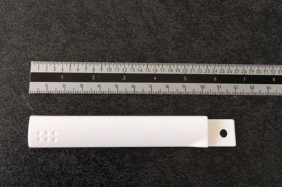 Flügel-Klemmprofil, weiß, 117mm lang 