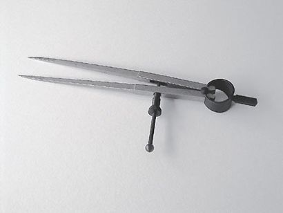 Federspitzzirkel mit Feststellschraube 200 mm