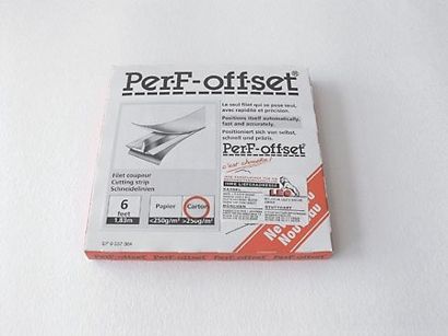 PerF-offset, Schneidlinien für den Offsetdruck, je 1,83 m für Karton