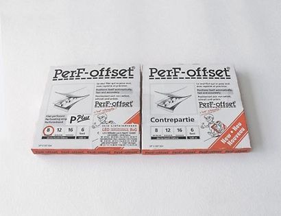 PerF-offset Plus, Perforierband mit Gegenband für den Offsetdruck, je 2 m P - für Papiere bis 110 g/cm²