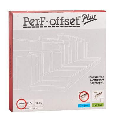 PerF-offset Plus, Gegenband  für Perforierbänder, Schneid- und Rilllinien (Contrepartie), 2 m 