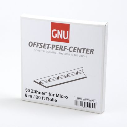 GNU Offset-Perf-Center, Rolle mit 6 m für Papier  | 50 Zähne pro Zoll 