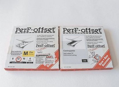 PerF-offset Plus, Perforierband mit Gegenband für den Offsetdruck, je 2 m M - für Papiere bis 140 g/cm²  | 12 Zähne pro Zoll 