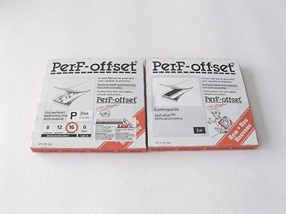 PerF-offset Plus, Schneidlinien mit Gegenband für den Offsetdruck, je 1,83 m M - für Papiere bis 140 g/cm²