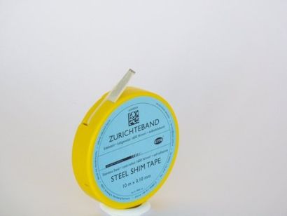 Zurichteband, selbstklebend, 6,5 mm breit, Rolle mit 10 m 0,1 mm