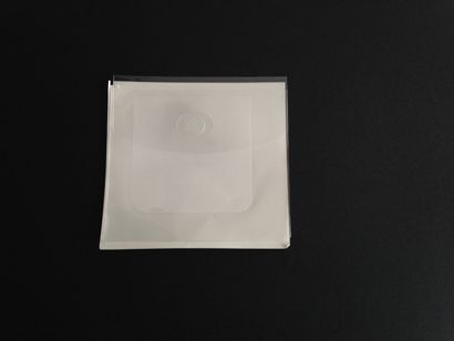 CD-Taschen für Mini-CD mit Klappe und Klebepunkt, selbstklebend, transparent 