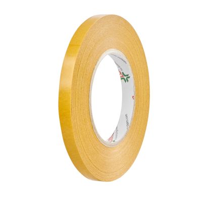 DuploCOLL 3720, Doppelseitiges Spezialpapier-Klebeband, sehr starker Acrylatklebstoff 12 mm | 100 m