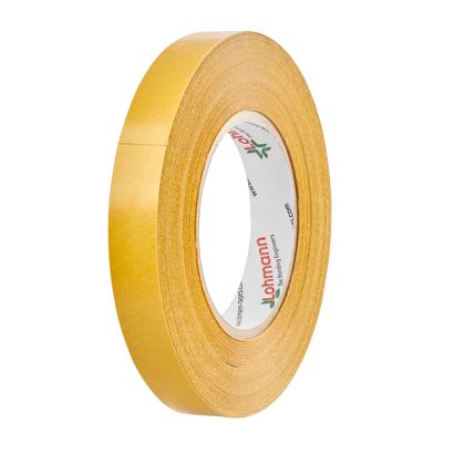 DuploCOLL 3720, Doppelseitiges Spezialpapier-Klebeband, sehr starker Acrylatklebstoff 15 mm | 100 m