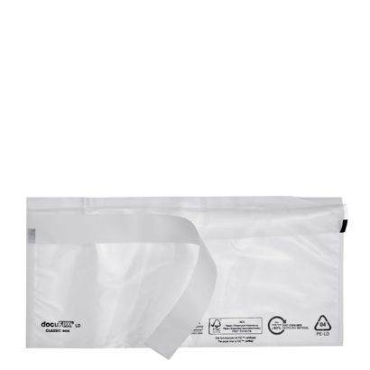 Lieferscheintaschen, recycelte PE-Folie, transparent 1/3 A4