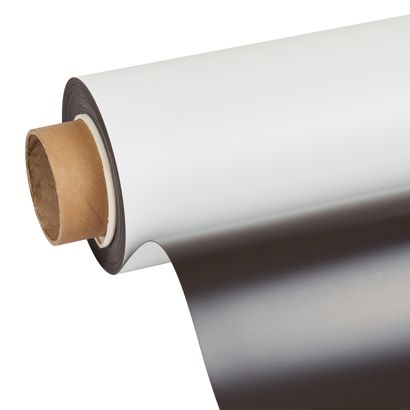 Magnetfolie zum Bedrucken, weiß 0.6 mm | 620 mm | 15 m