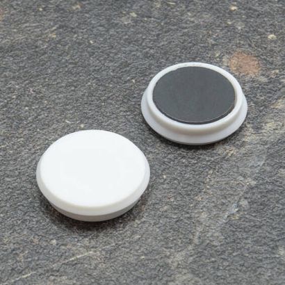 Büromagnet, rund 24 mm | weiß