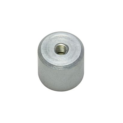 AlNiCo-Stabgreifer mit Innengewinde 21 mm | silber