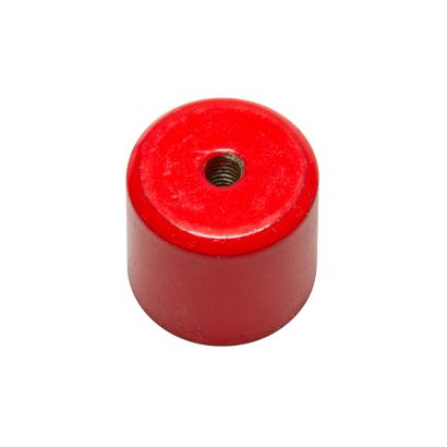 AlNiCo-Stabgreifer mit Innengewinde 27 mm | rot