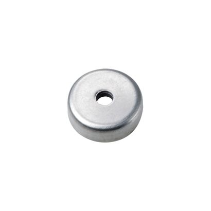 Ferrit-Topfmagnete mit Bohrung und Senkung 20 mm | Ferrit, Edelstahl