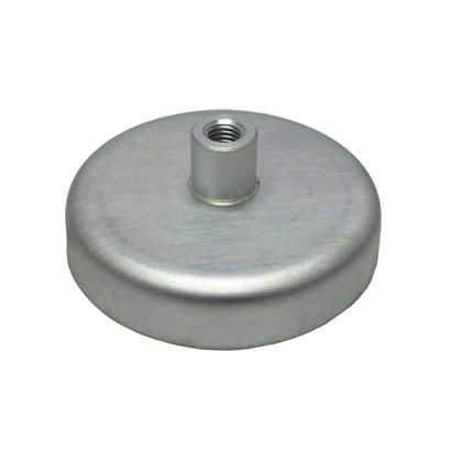 Ferrit-Topfmagnete mit Gewindebuchse 125 mm | 50 mm | Ferrit, Stahl
