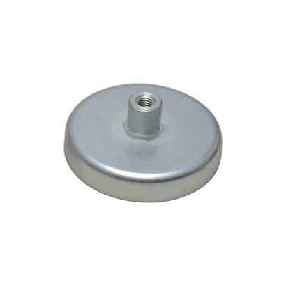 Ferrit-Topfmagnete mit Gewindebuchse 57 mm | 22,5 mm | Ferrit, Stahl