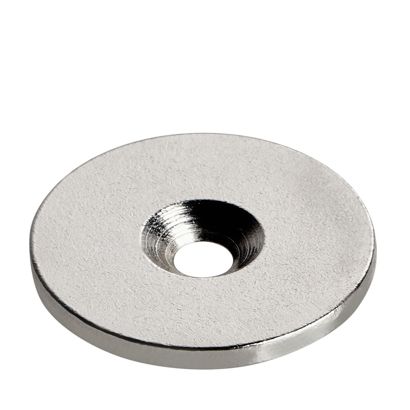 Metallscheibe mit Bohrung und Senkung 34 mm