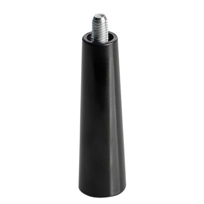 Kunststoffgriff schwarz, mit Gewindezapfen M5x7 mm 