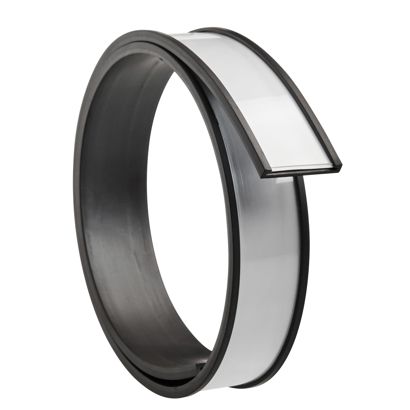 Etikettenhalter, C-Profil, magnetisch,  Abschnitte 20 mm | 500 mm | nicht selbstklebend 