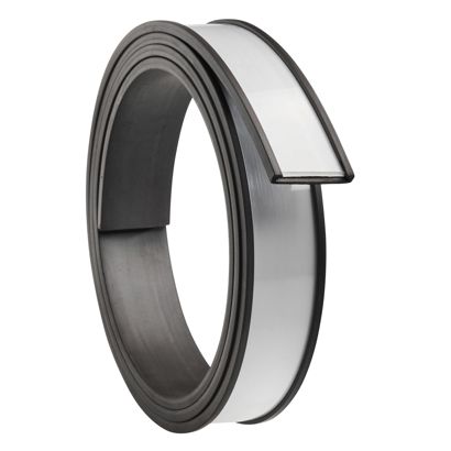 Etikettenhalter, C-Profil, magnetisch,  Abschnitte 20 mm | 1.000 mm | 